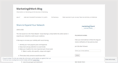 Desktop Screenshot of marketingatwork.wordpress.com
