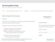 Tablet Screenshot of marketingatwork.wordpress.com