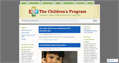Desktop Screenshot of childrensprogram.wordpress.com