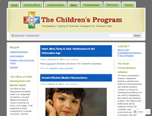 Tablet Screenshot of childrensprogram.wordpress.com