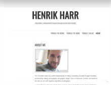 Tablet Screenshot of henrikharr.wordpress.com