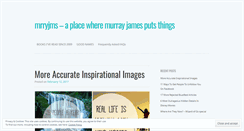 Desktop Screenshot of murrayjames.wordpress.com