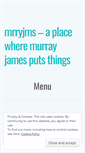 Mobile Screenshot of murrayjames.wordpress.com