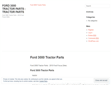 Tablet Screenshot of ford3000tractorpartshmbo.wordpress.com