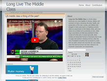 Tablet Screenshot of longlivethemiddleclass.wordpress.com