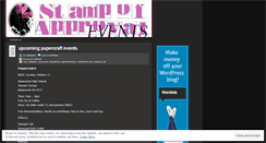 Desktop Screenshot of paperevents.wordpress.com