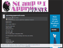 Tablet Screenshot of paperevents.wordpress.com