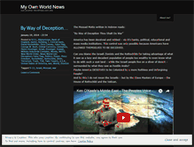 Tablet Screenshot of myownworldnews.wordpress.com