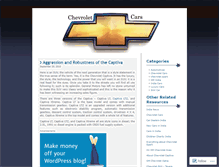 Tablet Screenshot of chevroletcars.wordpress.com