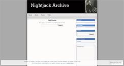 Desktop Screenshot of nightjack2.wordpress.com
