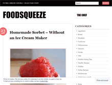 Tablet Screenshot of foodsqueeze.wordpress.com
