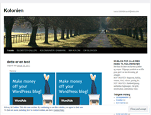 Tablet Screenshot of kolonien.wordpress.com