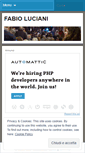 Mobile Screenshot of fabioluciani.wordpress.com