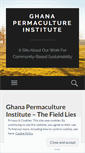 Mobile Screenshot of permacultureghana.wordpress.com