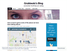 Tablet Screenshot of grubbeats.wordpress.com