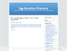 Tablet Screenshot of eggdonation.wordpress.com