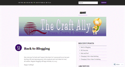 Desktop Screenshot of craftally.wordpress.com