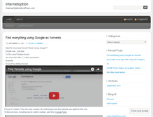 Tablet Screenshot of internetoption.wordpress.com