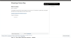 Desktop Screenshot of drawingseveryday.wordpress.com