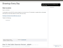 Tablet Screenshot of drawingseveryday.wordpress.com