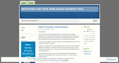 Desktop Screenshot of homebusinesshelp.wordpress.com