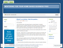Tablet Screenshot of homebusinesshelp.wordpress.com