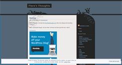 Desktop Screenshot of florethoughts.wordpress.com