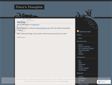 Tablet Screenshot of florethoughts.wordpress.com