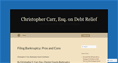 Desktop Screenshot of christophercarrlaw.wordpress.com