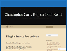 Tablet Screenshot of christophercarrlaw.wordpress.com