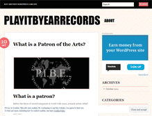 Tablet Screenshot of playitbyearrecords.wordpress.com