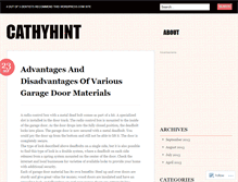 Tablet Screenshot of cathyhint.wordpress.com