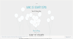 Desktop Screenshot of enter.bancdebinarydemo.wordpress.com