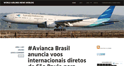 Desktop Screenshot of airlineworldnews.wordpress.com