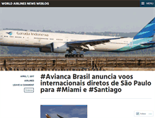 Tablet Screenshot of airlineworldnews.wordpress.com