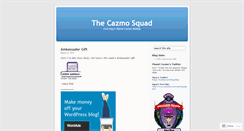 Desktop Screenshot of cazmosquad.wordpress.com