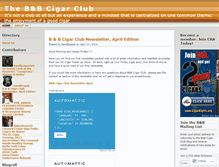 Tablet Screenshot of bandbcigarclub.wordpress.com
