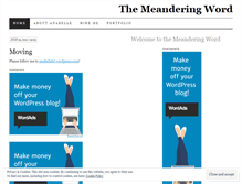 Tablet Screenshot of meanderingword.wordpress.com