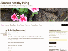 Tablet Screenshot of aimeeshealthyliving.wordpress.com