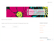 Tablet Screenshot of dahliacodesigns.wordpress.com