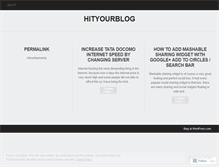 Tablet Screenshot of hityourblog.wordpress.com