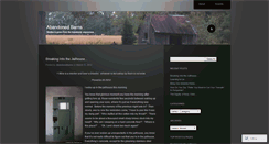 Desktop Screenshot of abandonedbarns.wordpress.com
