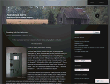 Tablet Screenshot of abandonedbarns.wordpress.com