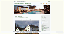 Desktop Screenshot of estateweddingsandevents.wordpress.com