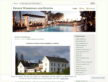 Tablet Screenshot of estateweddingsandevents.wordpress.com