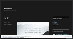 Desktop Screenshot of blogovitor.wordpress.com