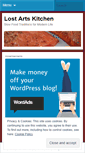 Mobile Screenshot of lostartskitchen.wordpress.com