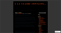 Desktop Screenshot of clartedubois.wordpress.com