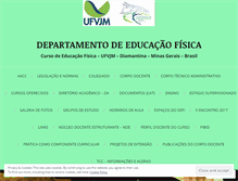 Tablet Screenshot of educacaofisicaufvjm.wordpress.com