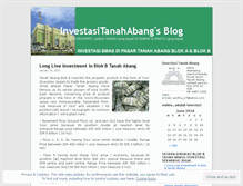 Tablet Screenshot of investasitanahabang.wordpress.com